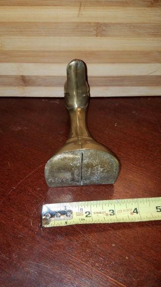 Antique Duck Head Solid Brass Vintage ideal for Hood Ornament Rat Rod - Heavy 3