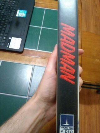 Madman Rare Thorn Emi Clamshell VHS Tape,  Horror/Slasher Movie 1981 2