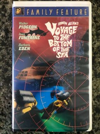 Voyage To The Bottom Of The Sea (1961) Rare Clamshell Vhs - Barbara Eden,