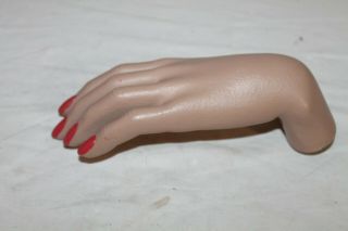 Vintage Mannequin Female Left Hand with painted nails,  bent wrist 2