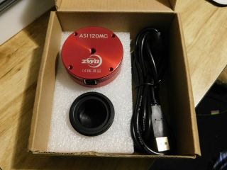 ZWO ASI120MC Color Imaging Planetary Camera Autoguider USB2 - Rarely. 3