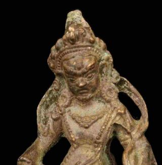 China Hand - Carved Collect Old Bronze Spiritual Tibetan Buddha Statue /Ta02 2