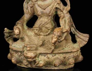 China Hand - Carved Collect Old Bronze Spiritual Tibetan Buddha Statue /Ta02 3