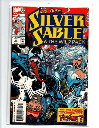 Silver Sable & The Wild Pack 18 & 19 Set - Venom - Rare - Near