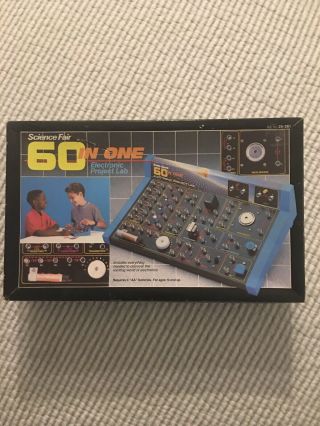 Vintage Radio Shack Science Fair 60 In One Electronic Project Lab