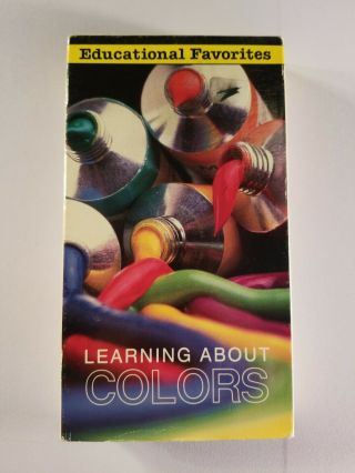 Learning About Colors Vhs Kids Art Educational Video Rare