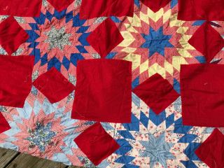 antique quilt topper only stars squares old 75 