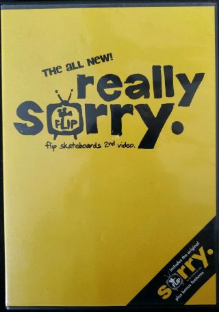 The All Really Sorry.  Flip Skateboards 2nd Video (dvd,  2003) Rare Oop