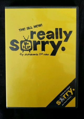The All Really Sorry.  Flip Skateboards 2nd Video (DVD,  2003) Rare OOP 2