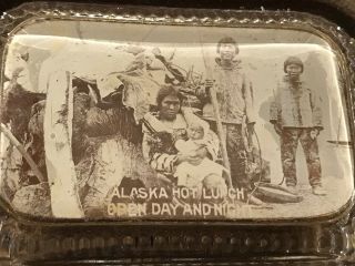 Rare Htf Antique 1904 World’s Fair St.  Louis Native American Eskimo Glass Paper