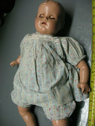 Antique Baby Girl Composite Doll Sleepy Eyes Cry Box 17