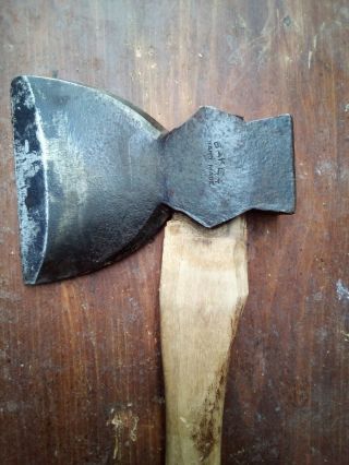 Rare Find An Axe /hatchet And Handle Made By Baker Late 1800 