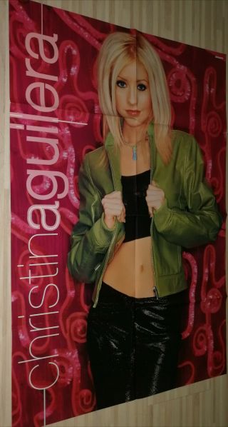 Giant Christina Aguilera / Robbie Williams Poster From Europe Germany Rare