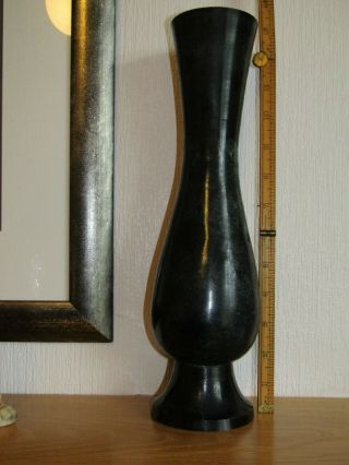Large Vintage _art Deco_ Patinated Copper Vase,  13 " Or 33cm High