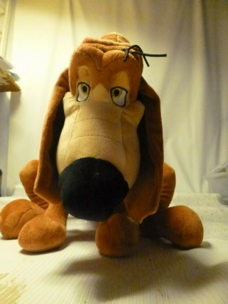 Disney Store Bruno Dog From Cinderella Stuffed Animal Rare Hound Dog 17”