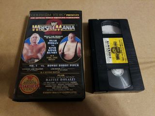 Wwf Wrestlemania 2 1986 86 Vhs Coliseum Video Rare Wrestling Wwe Wcw