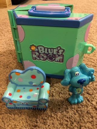 Blues Clues Room Playset House Toy Rare Blue Couch.  3 Piece Set Perfect Cond.