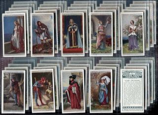 Tobacco Card Set,  Wd & Ho Wills,  English Period Costumes,  Vintage Dress,  1927