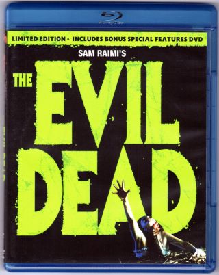The Evil Dead Oop Le Blu - Ray,  Bonus Dvd W/rare Special Features