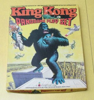 Rare King Kong Panorama Colorforms Adventure Play Set 1976