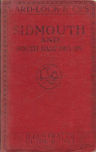 Very Early Ward Lock Red Guide - Sidmouth (devon) - 1910/11 - 5th Edition - Rare