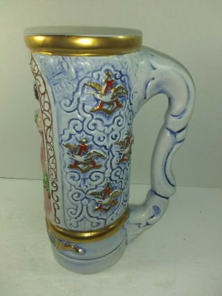 RARE - The Budweiser Girl Beer Stein - 1973 Made In Italy 9 