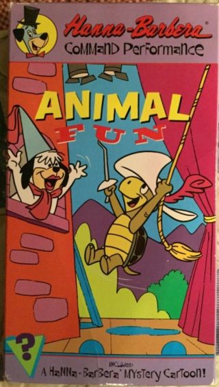 Rare Hanna Barbera Animal Fun Vhs Tape Touche Turtle Yappee Yahooey Flintstones