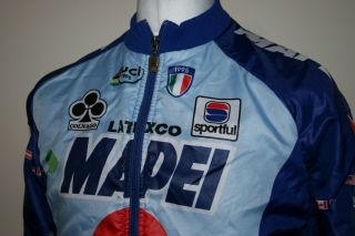 Sportful Team Mapei Colnago Fleece Lined Winter Cycling Jacket Xl Rare 1995 Top