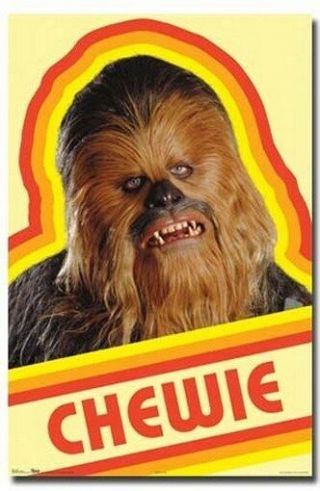 Star Wars Poster Chewie Rare Hot 24x36