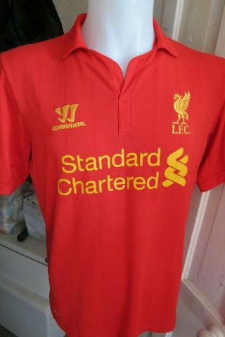 Mens Liverpool Football Club Warrior 2012 - 13 Home Shirt Size Large Rare Retro