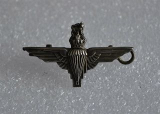 Ww2 Rare Parachute Regiment Airborne Officers Silver Single Collar Badge