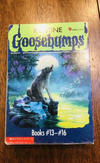 Goosebumps Box Set Books 13 - 16 In Slipcover R.  L.  Stine Rare