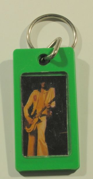 Jimmy Page Vintage Photo Keychain 1970 