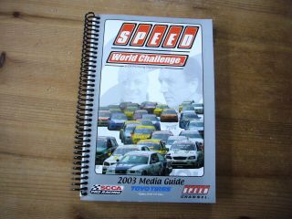 Scca Speed World Challenge 2003 Media Guide,  Rare,