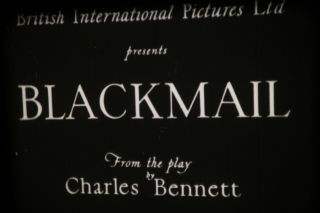 16mm Blackmail (1929) Hitchcock 