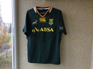 South Africa Home Rugby Union Shirt 2011/2012 Jersey L Canterbury Camiseta Rare
