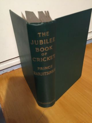 1897 The Jubilee Book Of Cricket By Ks Ranjitsinhji Rare 1st Edition & Ephemera