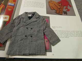 Vintage Barbie Mod Ken 1434 Big Business Houndstooth Checkered Jacket