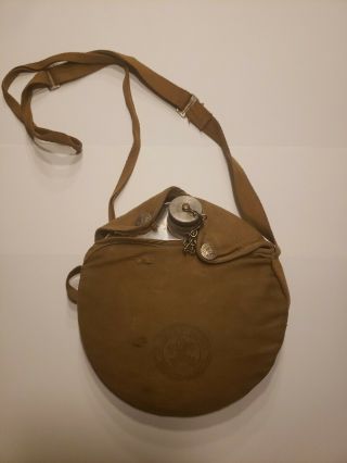 Vintage Authentic Boy Scouts Of America Canteen Rare Hard To Find 1940 