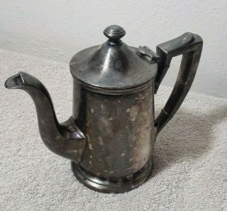 International Silver Co Silver Soldered 8 Oz Teapot United Fruit Company