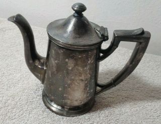 International Silver Co Silver Soldered 8 oz Teapot United Fruit Company 2