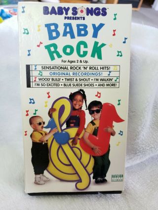 Baby Songs Presents Baby Rock Vhs Tape Rock N Roll Hits Rare