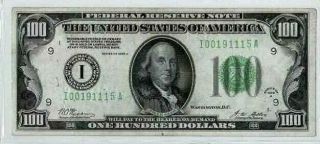 1928i $100 U.  S.  Federal Reserve Note Minneapolis - Rare &