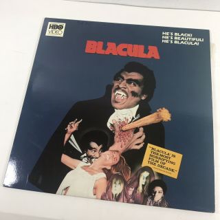Blacula Laserdisc 1972 Hbo Video Blacksploitation Horror Movie Halloween Rare