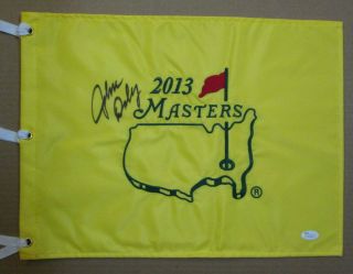 Rare John Daly Auto Signed 2013 The Masters Pin Flag Jsa Pro Golfer Pga