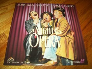A Night At The Opera Laserdisc Ld Very Rare W/trailer B&w