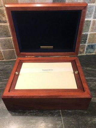 TIFFANY & CO KENT CHERRYWOOD CORRESPONDENCE BOX - - rare item 2