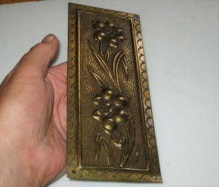 Vintage Brass 8 " Door Finger Plate