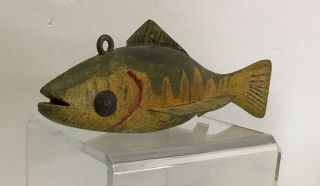 Fish Decoys,  Spearing Decoy,  Lure Folk Art Hand Carved Hand Painted Minnesota.