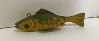 Fish Decoys,  Spearing Decoy,  Lure folk art hand carved hand Painted Minnesota. 2